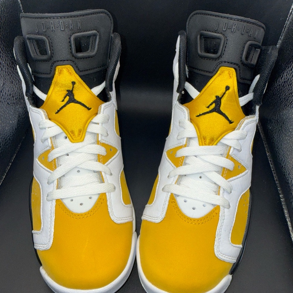 Size 6.5 (GS) - Jordan 6 Retro Mid Yellow Ochre 2024, 384665-170, Clean, No Box